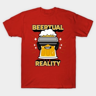 Beertual Reality Funny Cute Virtual Reality VR Meme Gift For Beer Lovers T-Shirt